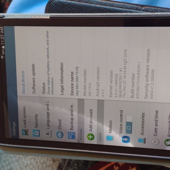 Samsung Galaxy smt310 tablet - Picture 3 of 3